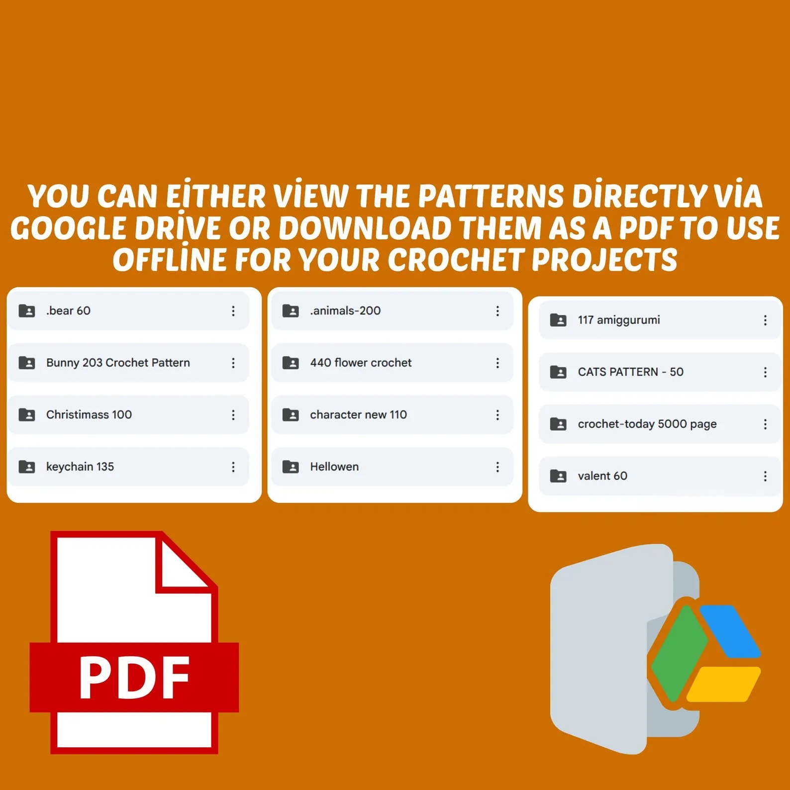 1,500 Amigurumi Crochet Patterns · PDF Bundle